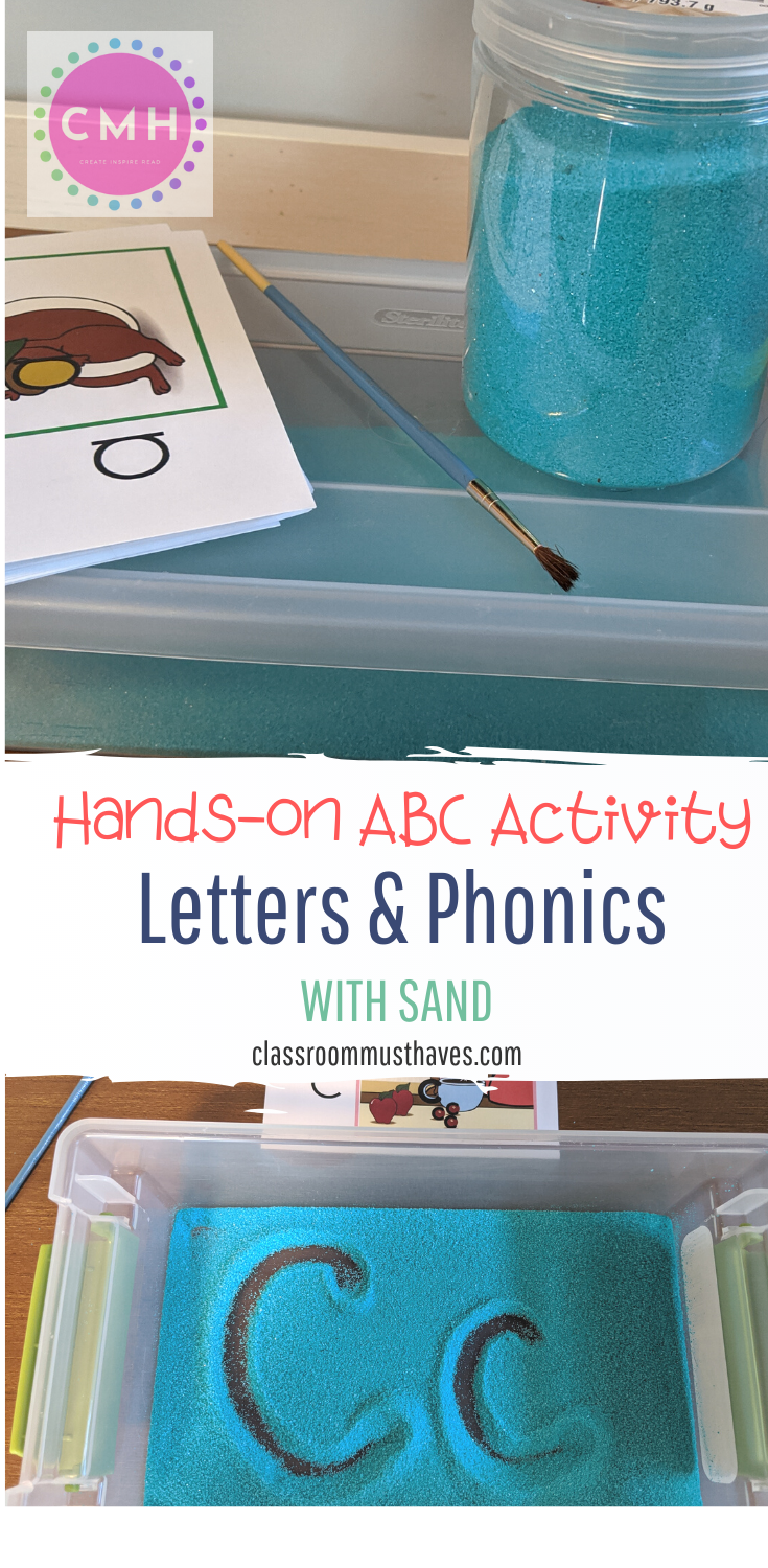 This FUN Hands-On ABC activity is perfect for kinesthetic learners! Learn how to write the ABC's and practice phonics with sand! www.classroommusthaves.com via @classroommusthaves