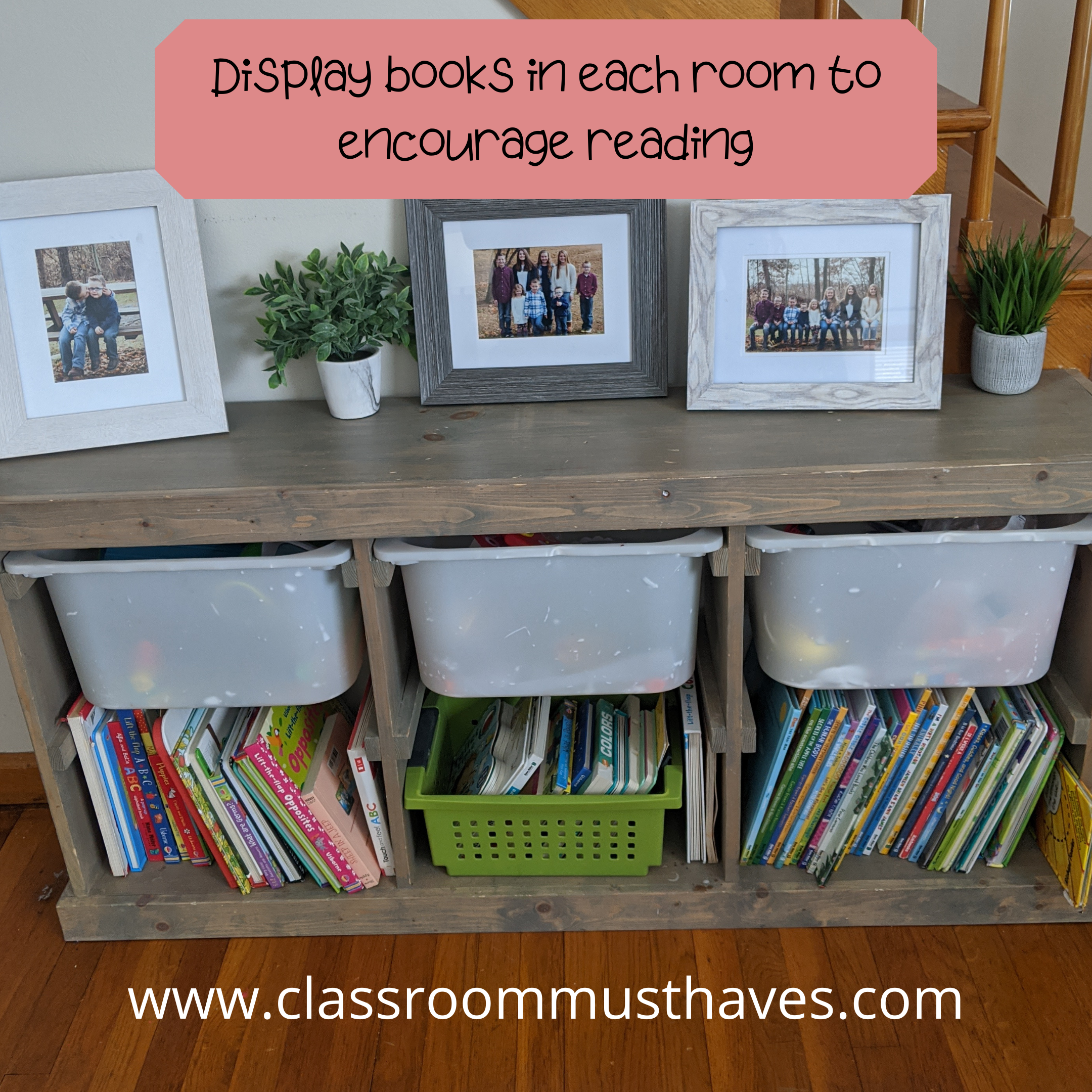 Display books in each room