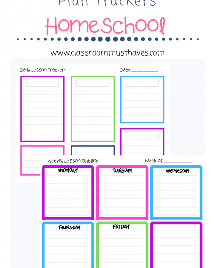 Free Weekly & Daily Lesson Plan Trackers