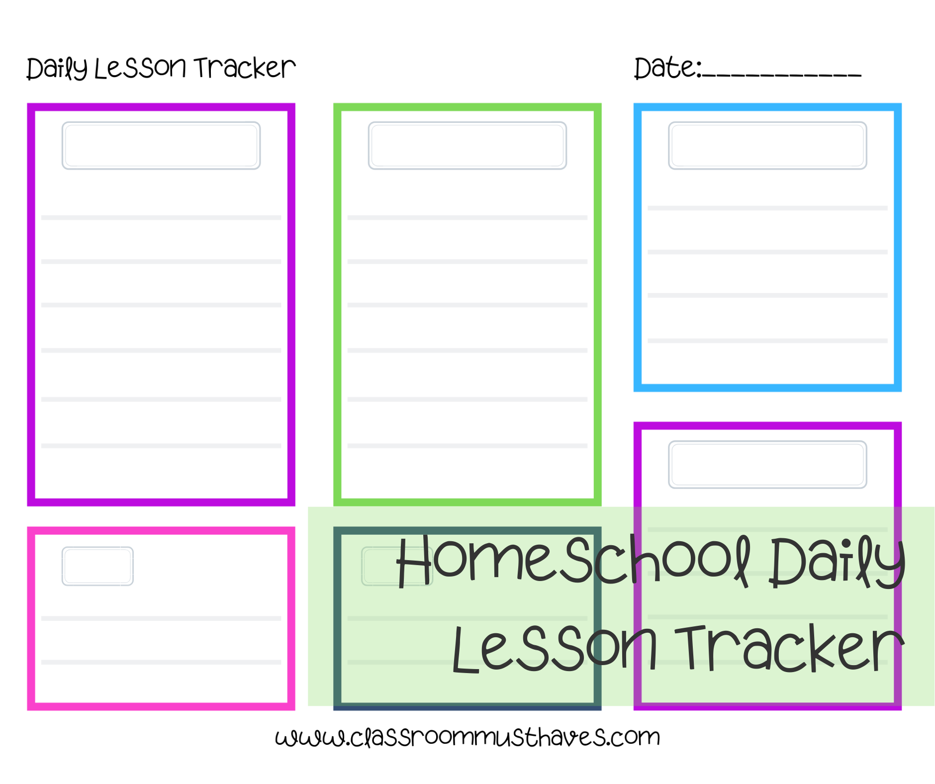 Daily Lesson Plan Tracker