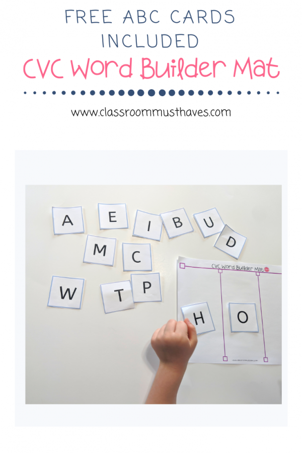 CVC Word Builder Mat