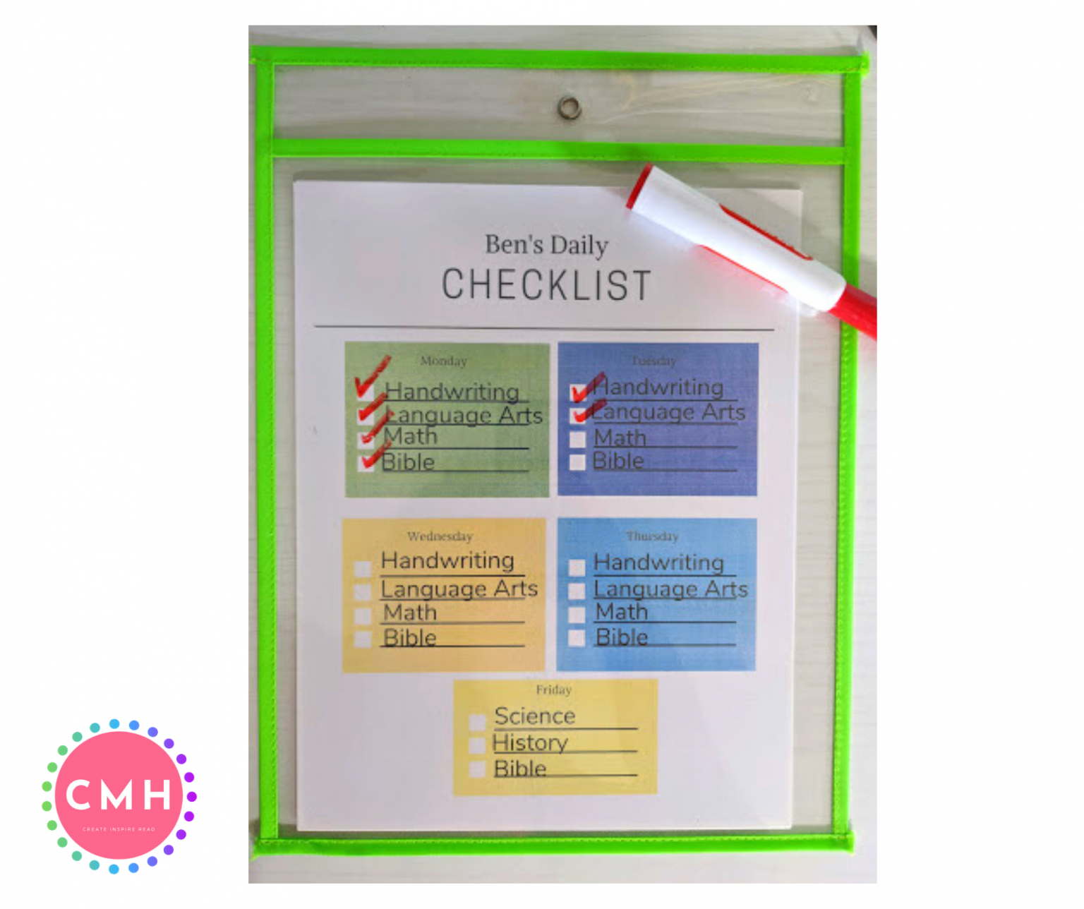 homeschool-daily-checklist-classroom-must-haves