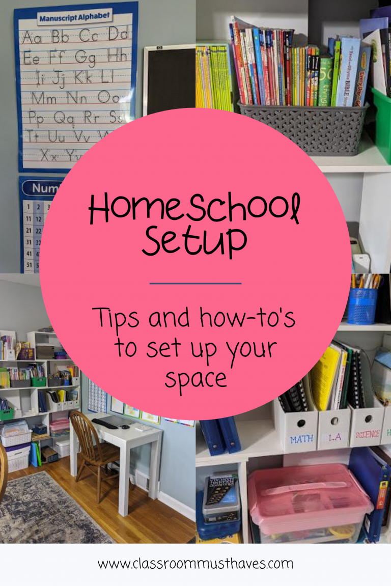 Homeschool Setup - Classroom Must Haves