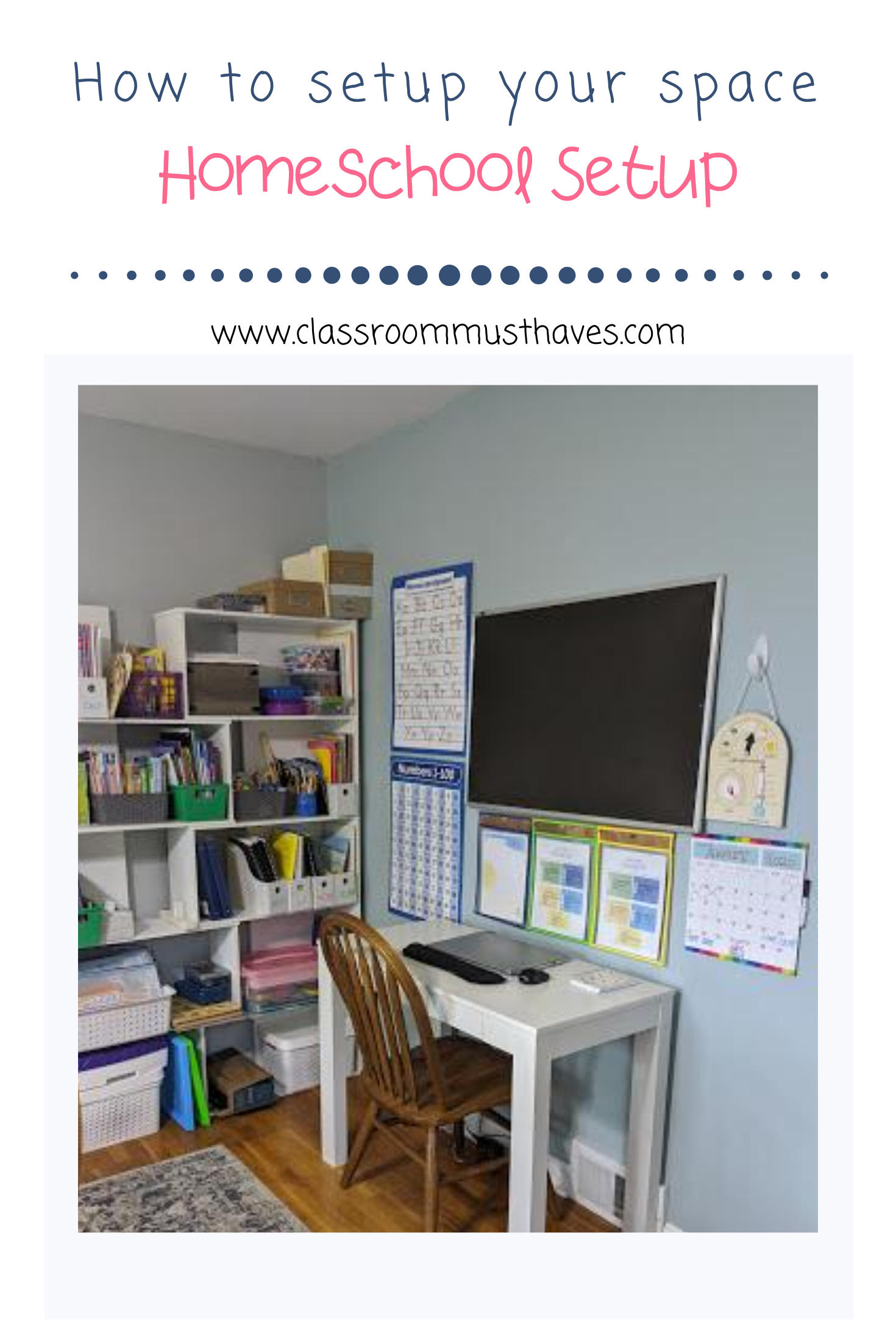 Homeschool Setup! via @classroommusthaves