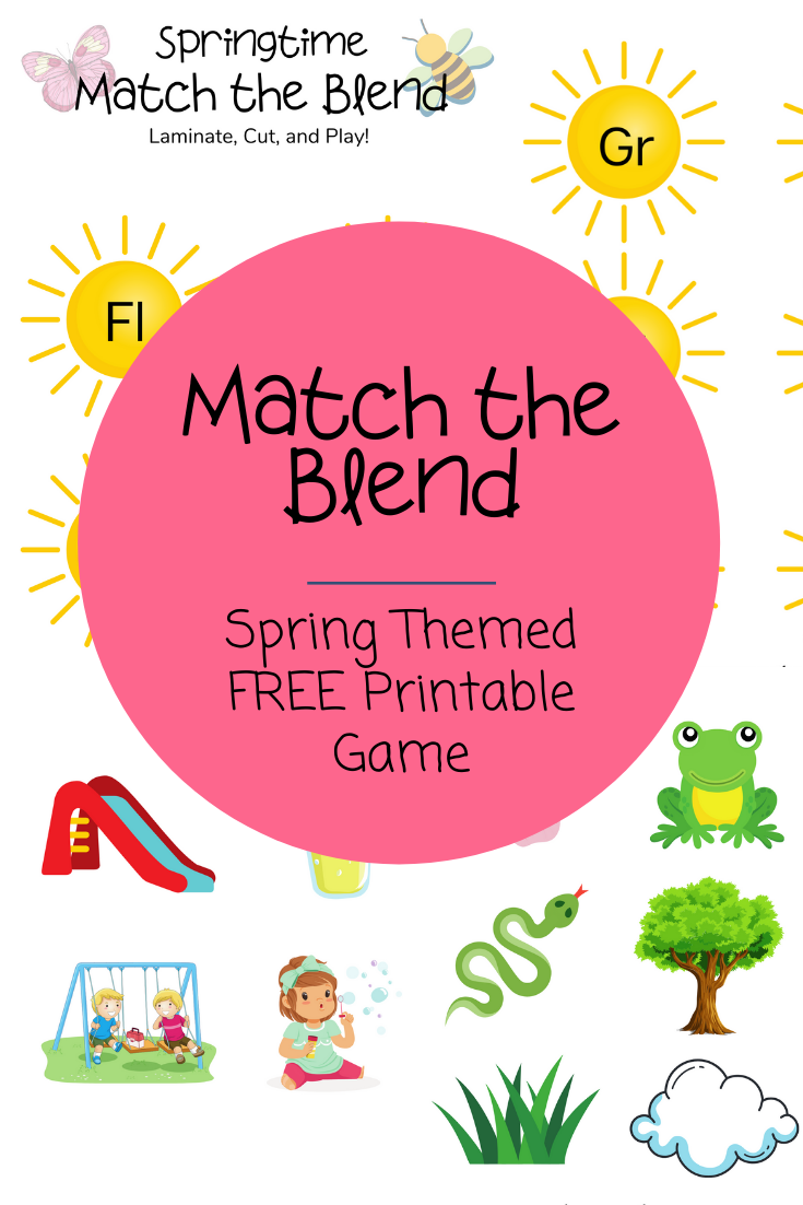 Spring Beginning Match the Blend Game! Cut and Play! 
www.classroommusthaves.com via @classroommusthaves