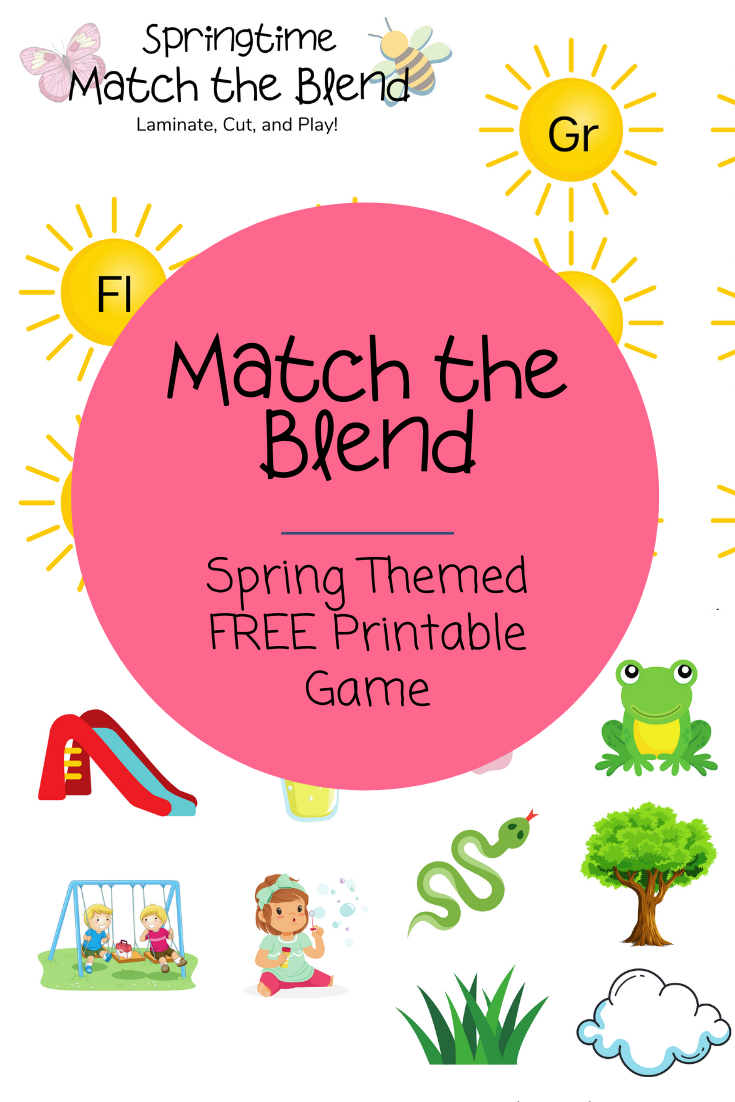 Spring Beginning Match the Blend Game! Cut and Play! 
www.classroommusthaves.com via @classroommusthaves