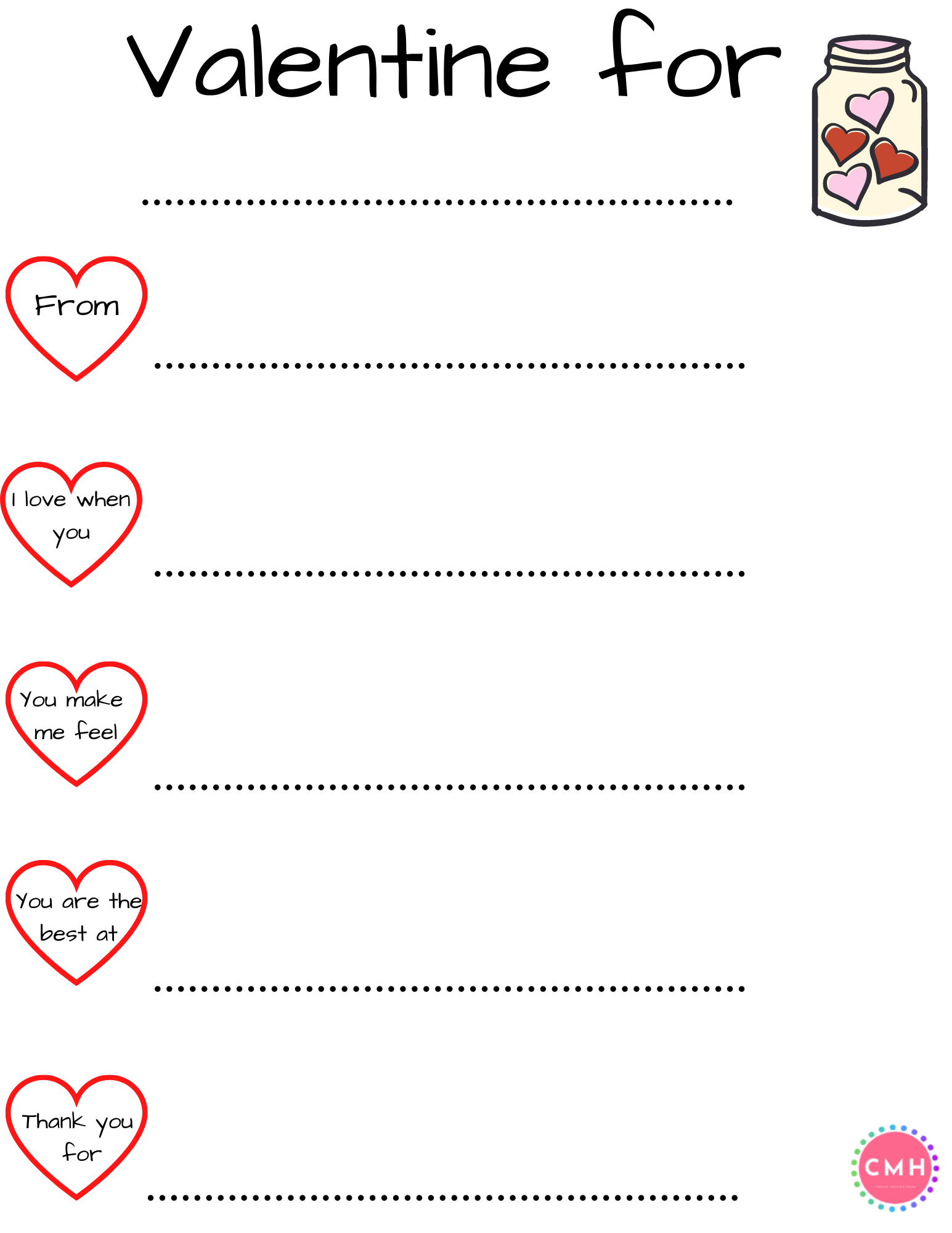 Free Valentine Printable for kids to express to their loved ones how they feel this Valentine's Day! via @classroommusthaves