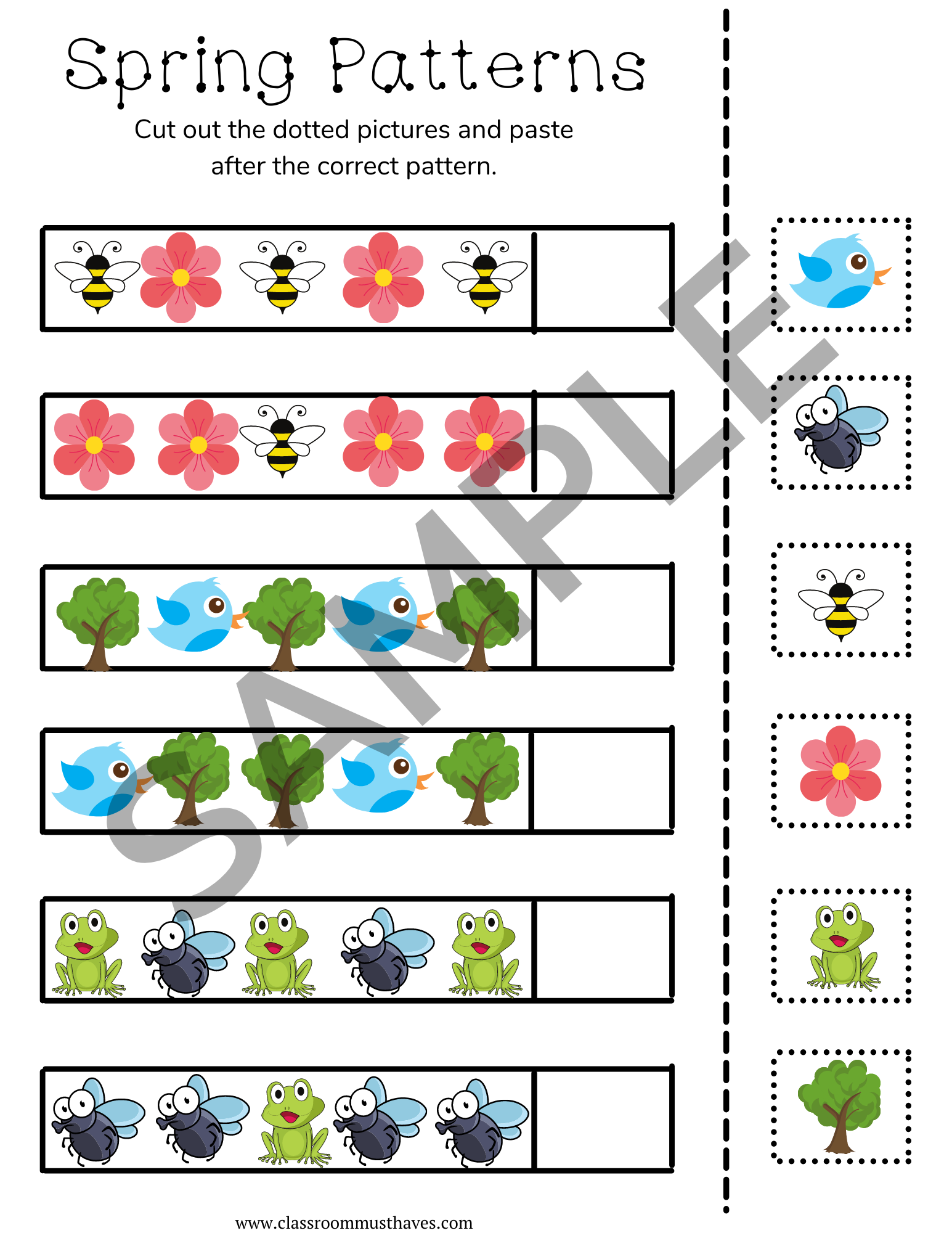 Spring Worksheet Bundle - Classroom Must Haves