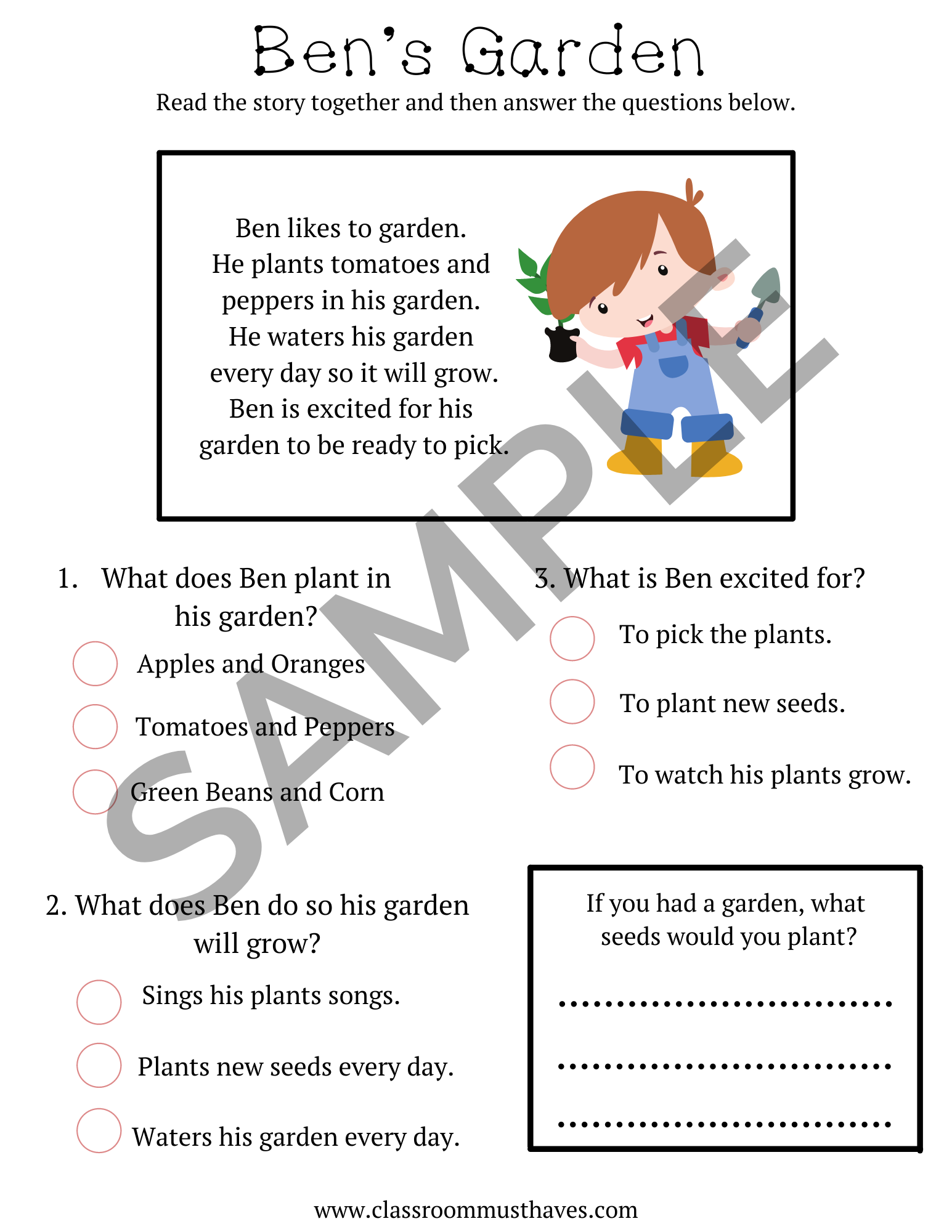Spring Worksheet Bundle - Classroom Must Haves