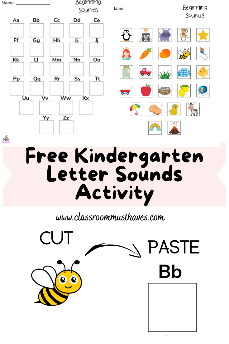 Kindergarten Letter Sounds Activity