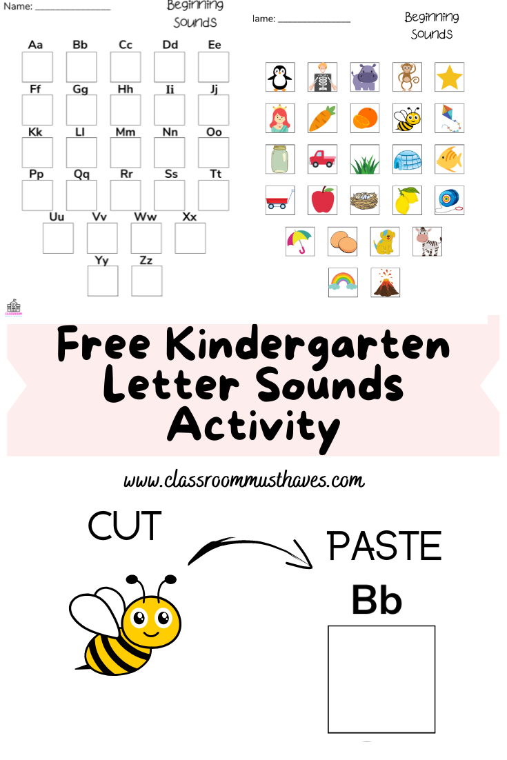 Kindergarten Letter Sound Activity Classroom Must Haves 0295