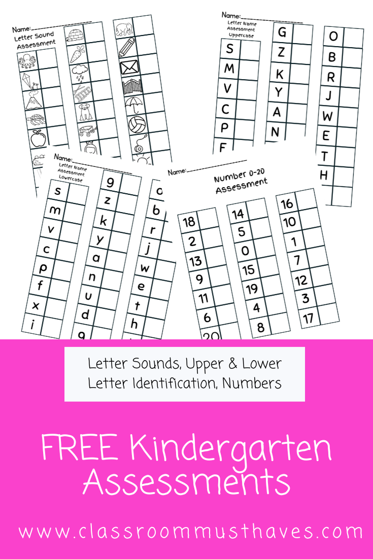 Kindergarten Assessments