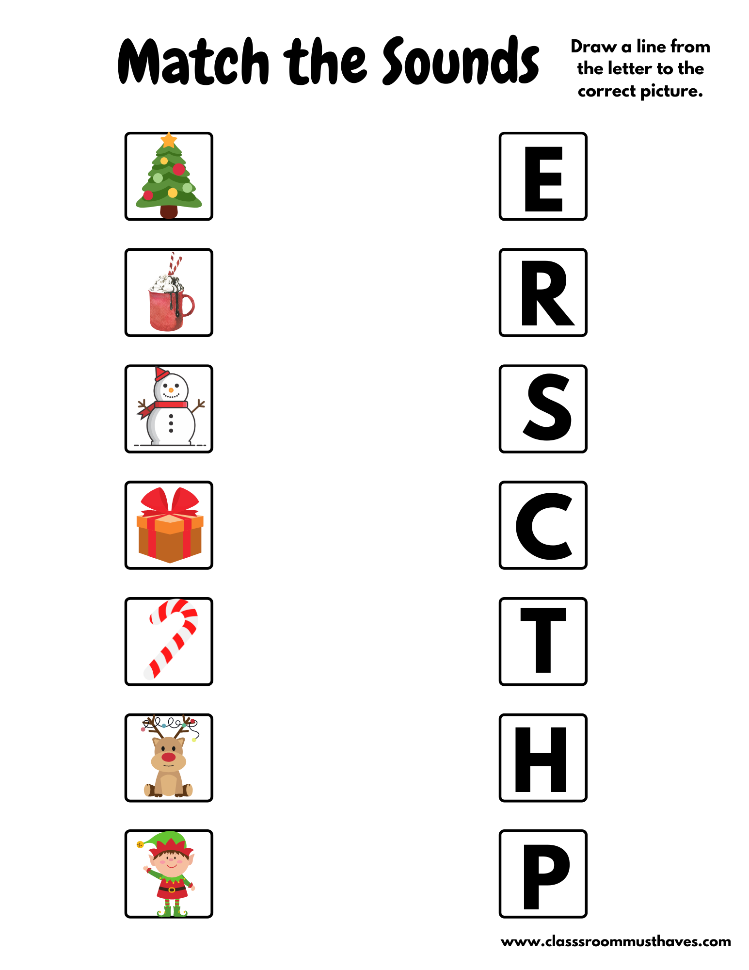 Kindergarten Christmas Worksheets - Classroom Must Haves