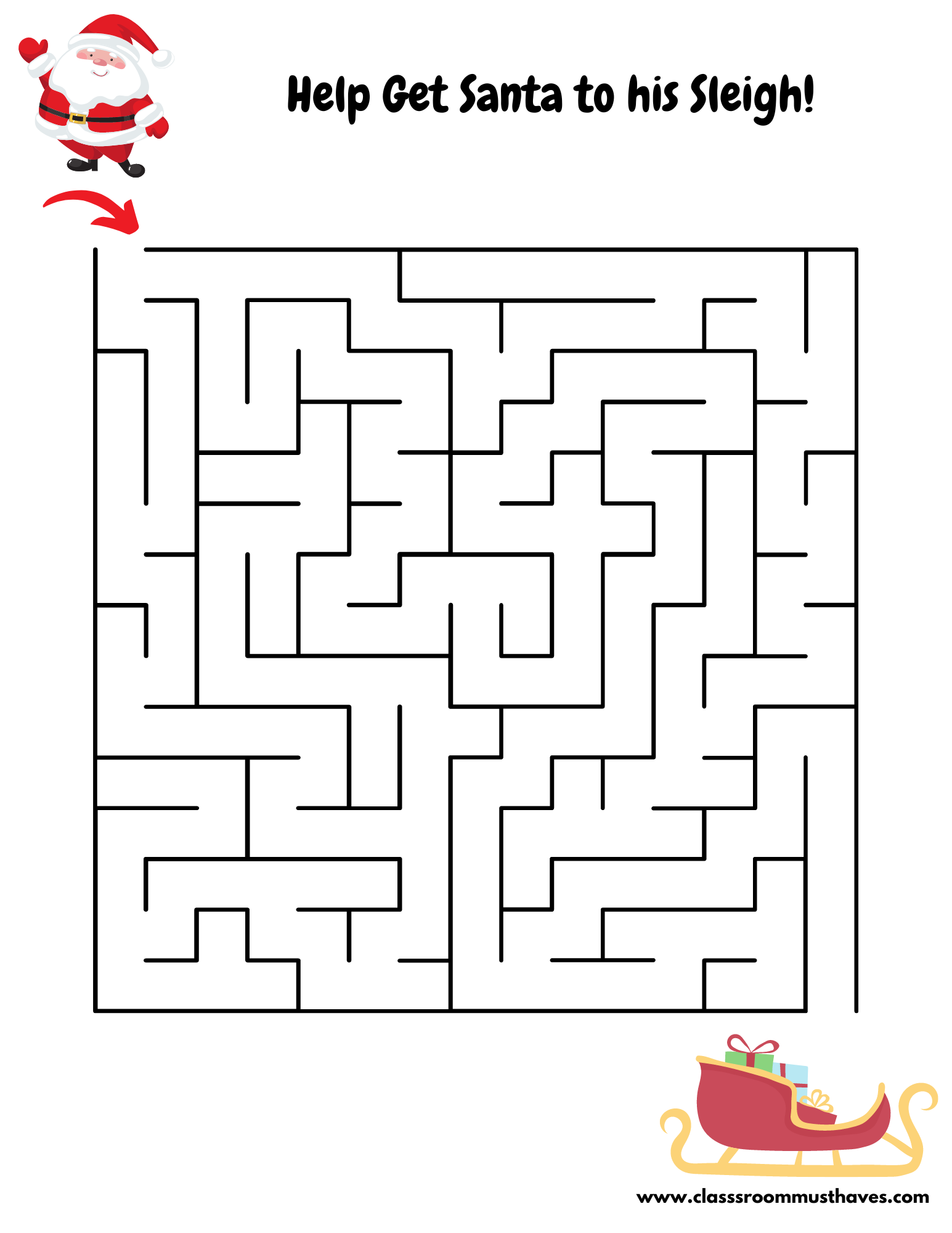 Kindergarten Christmas Worksheets - Classroom Must Haves